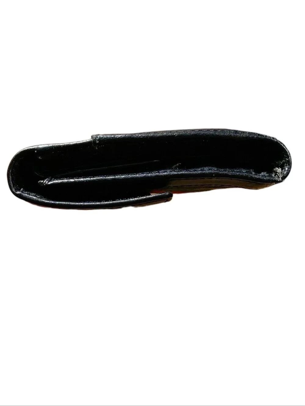 Fucci Black Faux Leather Long Wallet with Green-Red Web Stripe - Picture 8 of 12